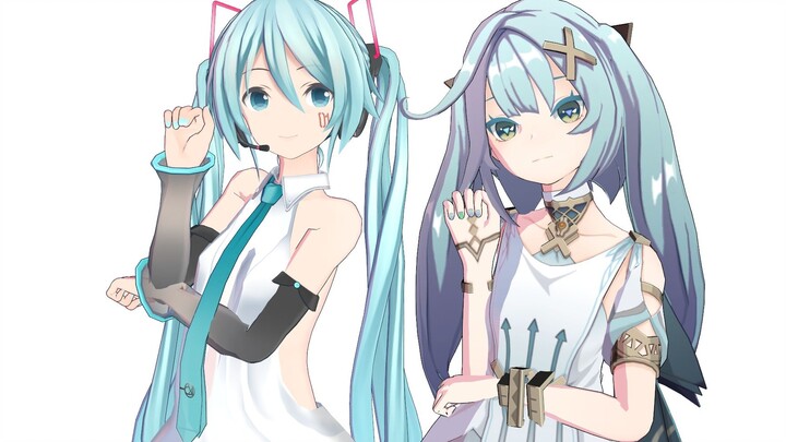 My friends, Miku and Falusan!