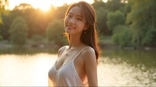 Beautiful lake #ai #aiartmodellookbook #aiart #aigirl #beauty