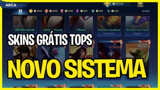 NOVO SISTEMA COLECIONADOR | GANHE VARIAS SKINS GRÁTIS | MOBILE LEGENDS