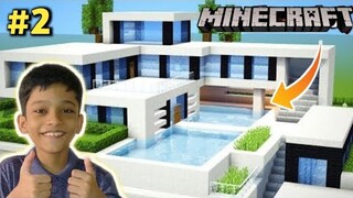 MODERN HOUSE BUILD BATTLE WITH MY BROTHER | MINECRAFT HINDI GAMEPLAY