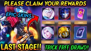 TRICK DRAW!! CLAIM THIS REWARDS NOW! PERMANENT EPIC + TRANSFORMERS SKIN (LAST STAGE)! - MLBB