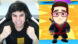 testei as configurações de um youtuber famoso no stumble guys