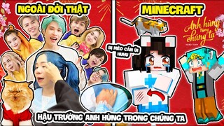 TÔI BẤT NGỜ VÌ SIMMY KHÓC KHI BỊ MÈO CẮN HẬU TRƯỜNG ANH HÙNG TRONG CHÚNG TA MINECRAFT NGOÀI ĐỜI THẬT