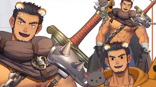 [Tampilan model Live2D] Idiot Tiger Da Zhuang 1 (tas besar, dapat dilepas, dua set pakaian)! !