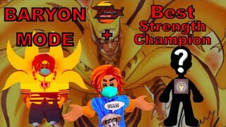 Naruto Final Form+Strongest Champ beats Tier 5 Boss Punches ONLY! in Roblox Anime Fighting Simulator