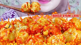 ASMR BAKSO AYAM LAVA SIRAM CABE PEDAS | ULUL ASMR MUKBANG INDONESIA