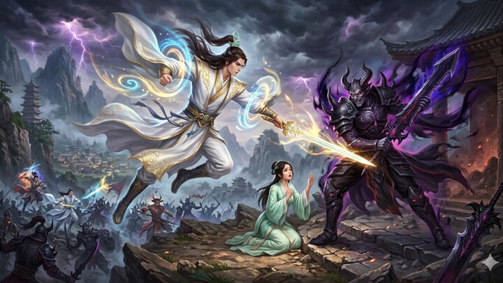 เทพเซียนลงมาตามหาหญิงที่รักและต่อสู้กับจอมมาร