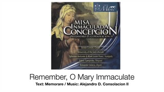 Remember, O Mary Immaculate - Alejandro D. Consolacion II