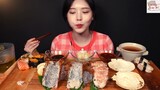 Đồ ăn Hàn : Nhăm nhăm sashimi các loại 3 #MonngonHan