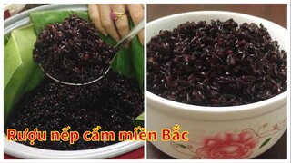 Cách ủ  Rượu Nếp Cẩm miền Bắc mềm, thơm ngon, không bị cứng | Tra My Cooking