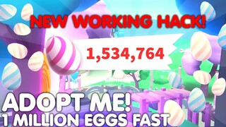 😱HOW TO GET 1 MILLION EGGS FAST!🥚 (WORKING NEW TRICK)🐣NEW EASTER UPDATE ADOPT ME! ROBLOX
