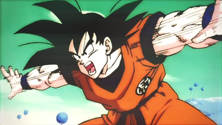 Hebat, Goku ada di sini dan kita kacau