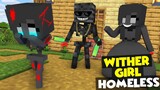 Monster School : Wither Girl Homeless Challenge - Funny Minecraft Animation