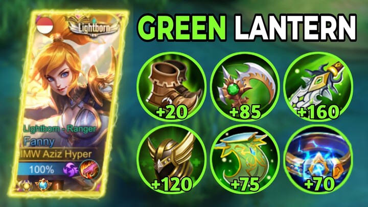 FANNY GREEN LANTERN BUILD!!  THE BEST FANNY BUG THAT CAN ONE SHOT EVERYTHING