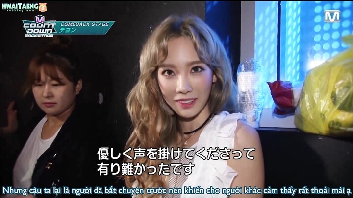 [Vietsub] MCountdown Backstage Mnet Japan - Taeyeon [15.10.23]