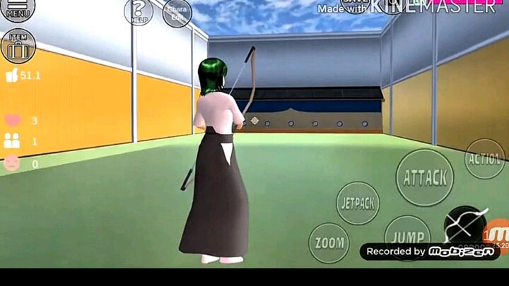 miss Ran belajar panahan || sakura school simulator
