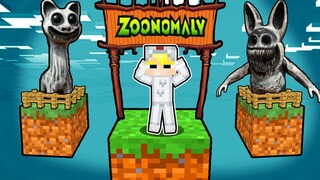 TÔ GÀ THỬ THÁCH 24H SINH TỒN 1 BLOCK ZOONOMALY TRONG MINECRAFT*MINECRAFT 1 BLOCK SỞ THÚ KỲ DỊ