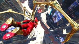 Spider-Man PS5 - Classic Iron Spider - Combat & Free Roam Gameplay