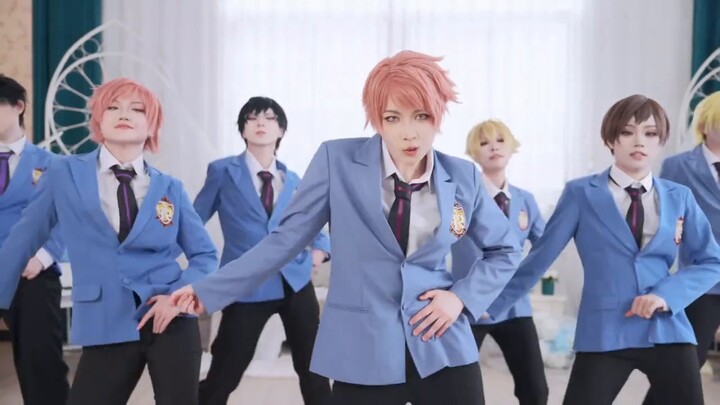 Klub Tuan Rumah SMA Ouran dibuka hari ini untuk memulai tahun ajaran—cover BTS "BOY WITH LUV"