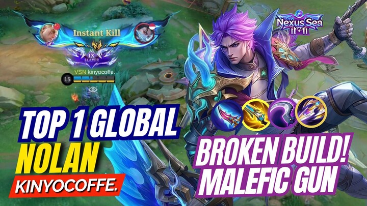 AGGRESIVE GLOBAL NO. 1 NOLAN GAMEPLAY by kinyocoffe. | Mobile Legends Bang Bang