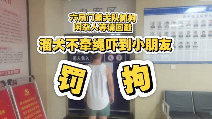 หน่วยจับสุนัขของหกประตูกำลังจับสุนัข บุคคลนอกเหนือจากเจ้าของโปรดหลีกทาง! การพาสุนัขเดินเล่นโดยไม่ใส่