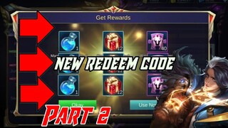 NEW REDEEM CODE NOVEMBER 2019!!PART 2 | Mobile Legends