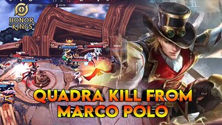 Marco Polo || Sekali Ulti Langsung Quadra Kill ! - Honor Of Kings