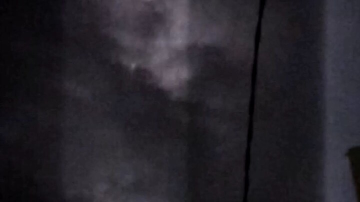 terrifying thunder and lightning. Dangerous if you will be hit by lightning . keep safe