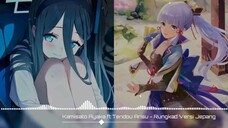 (ai genshin impact & blue archive ) Kamisato ayaka ft tendou risu - rungkad versi jepang