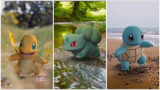 Bulbasaur, Charmander & Squirtle IN REAL LIFE - Kanto Starters Pokémon (The World Of Pokémon)