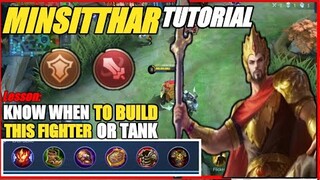 Minsitthar Best Build in 2020 | Top 1 Global Minsitthar  Build | Mobile Legends