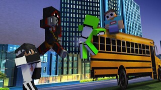 Minecraft, "We are late to School!" Dream George, Sapnap and Badboyhalo