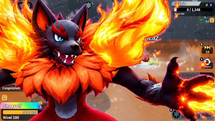 COMO FIZ O SNAEROLF MAIS FORTE DO EVOMON - ROBLOX