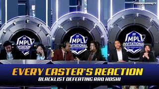 EVERY CASTER REACTION ON BLACKLIST DEFEATING RRQ HOSHI MPLI 2021 SEMI-FINALS