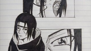 menggambar Itachi Uchiha