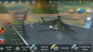 Gunship Battle: TIGER helicopter (T-1 gunship) gameplay.