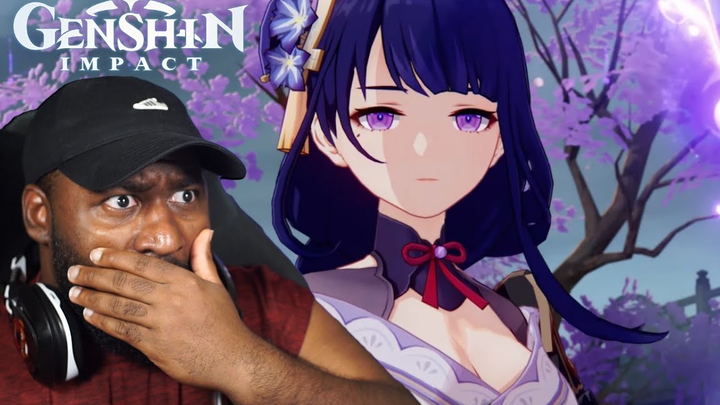 [Genshin Impact Fan-Made] A big, black, and chubby foreigner watches the Raiden Shogun vs. Traveler 