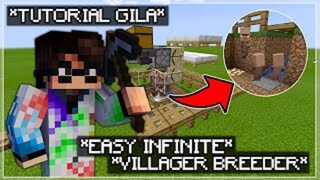 ( MCPE ) Easy Infinite VILLAGER BREEDER Minecraft PE 1.16.221 - Minecraft Tutorial Indonesia