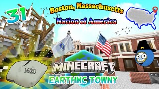 Downtown Boston Tour! | Minecraft EarthMC Towny #31