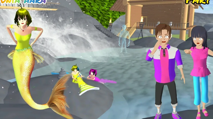 นางเงือก นางเงือก อาริสา ตกอยู่ในอันตราย The Sea King Returns น้ำตกหลักยูตะ โรงเรียนซากุระ