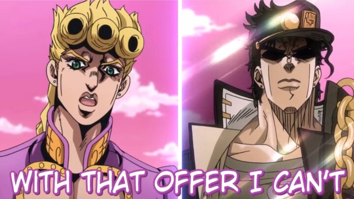 Giorno and Jotaro play Minecraft