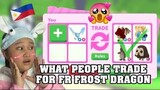 WHAT PEOPLE TRADE FOR FR FROST DRAGON | ADOPT ME ROBLOX TAGALOG