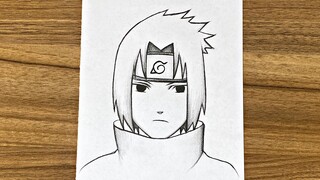 How To Draw Sasuke Uchiha step by step || Easy anime drawing || How to draw for beginners