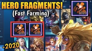 FASTEST WAY to FARM HERO FRAGMENTS in MOBILE LEGENDS! | Zangelo