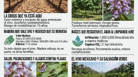 Tienen futuro los viñedos en México, como podrían ser más productivos! #kiris #paulownia
