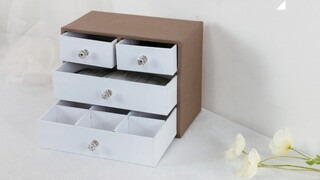 Don't throw away the milk carton, transform it into a practical multi-partition, multi-drawer combin