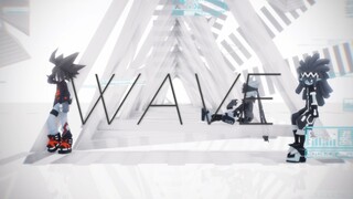 【凹凸世界MMD】黑帕/影雷/影安 - WAVE （+酒醉的蝴蝶）