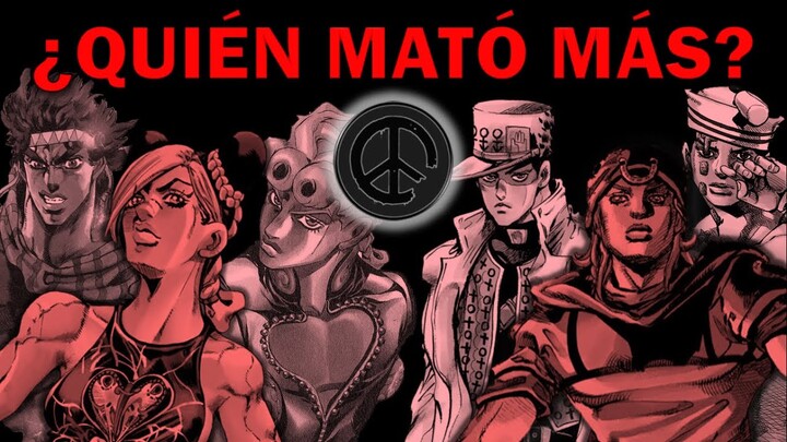 ¿CÚANTAS VICTIMAS tiene cada JOJO?