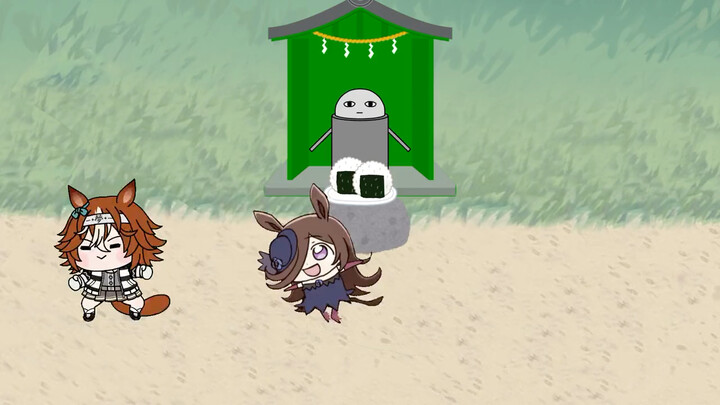 [ Uma Musume: Pretty Derby たぬき Carrying ] Luna who stole tribute