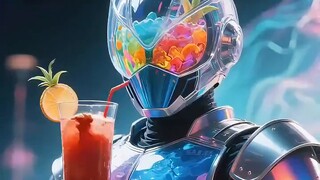 When wine turns into Kamen Rider [Biska AI Video Contest-Fantasy World]